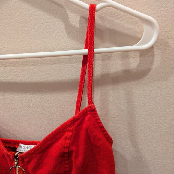 Small Red Zippered Dress - Picture 2 of 8